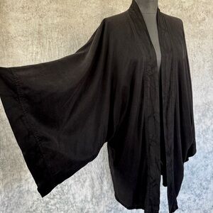 Tianello Vintage Black Kimono Jacket